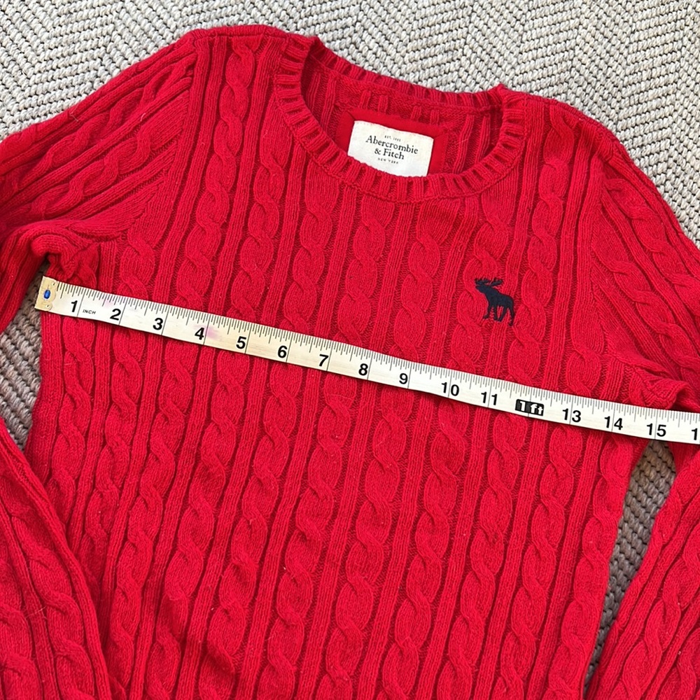 Y2K Abercrombie & Fitch crew cable knit sweater - Picture 3 of 7